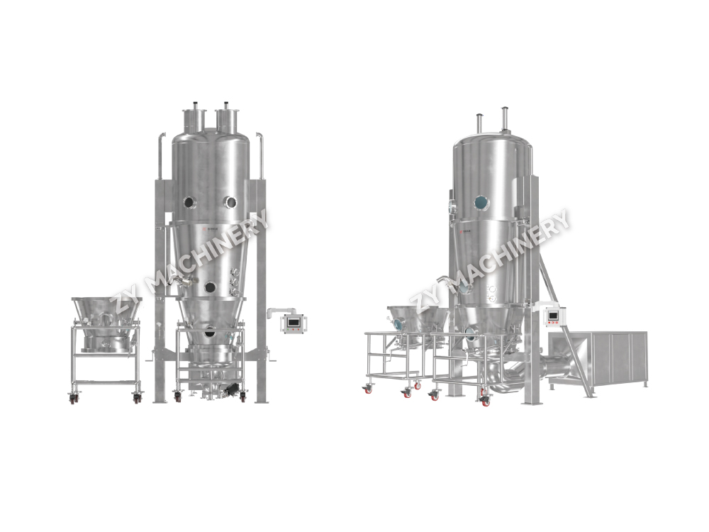 DLP Multi-Fungsian Bendalir-katil Granulator & Mesin Salutan
