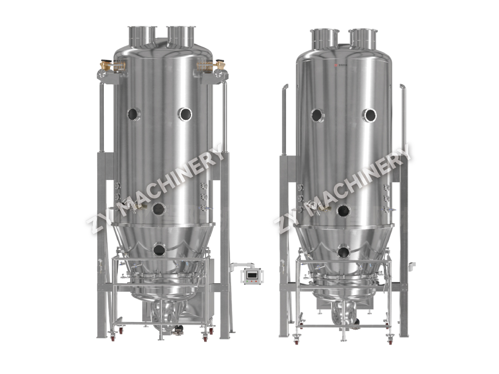 Mesin Granulat & Salutan FBDX Cyclone Fluid-bed